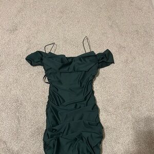 B Darlin Dark Green Mini Dress